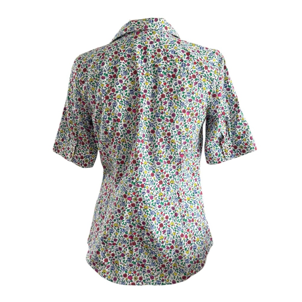 Talbots Multi-Color Floral Button-Down Shirt - Picture 4 of 11